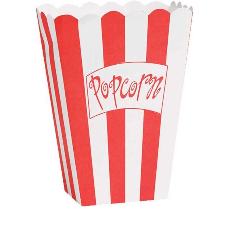 Box Popcorn strisce bianche e rosse 8 pz. 85246