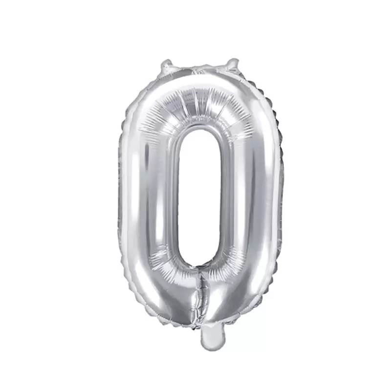 Foil argento 35 cm numero 0 FB10M-0-018