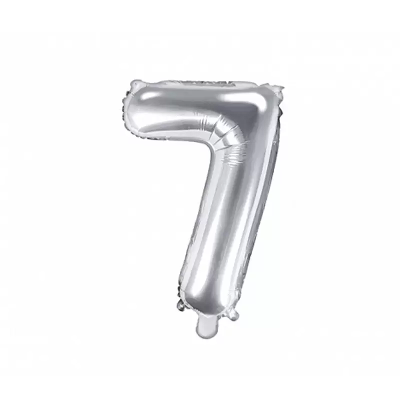Foil argento 35 cm numero 7 FB10M-7-018