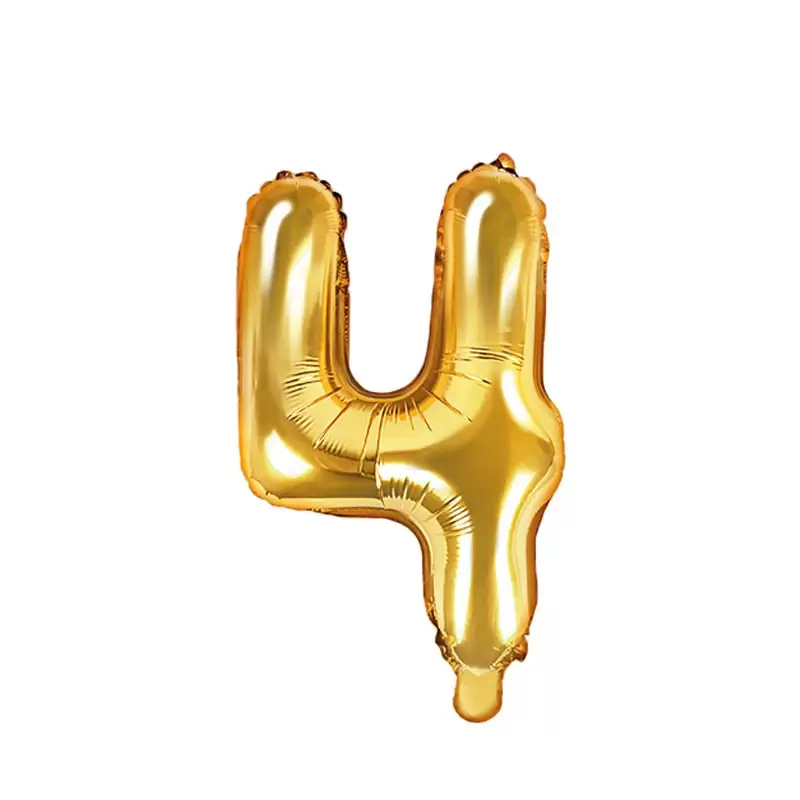 Foil oro 35 cm numero 4 FB10M-4-019