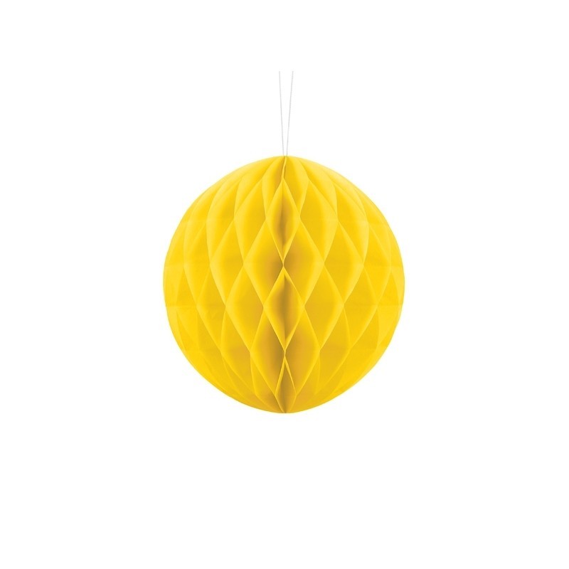 Palla Decorativa Honey Comb Giallo 20 Cm KB20-084