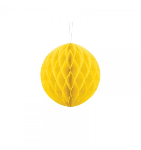 Palla Decorativa Honey Comb Giallo 20 Cm KB20-084
