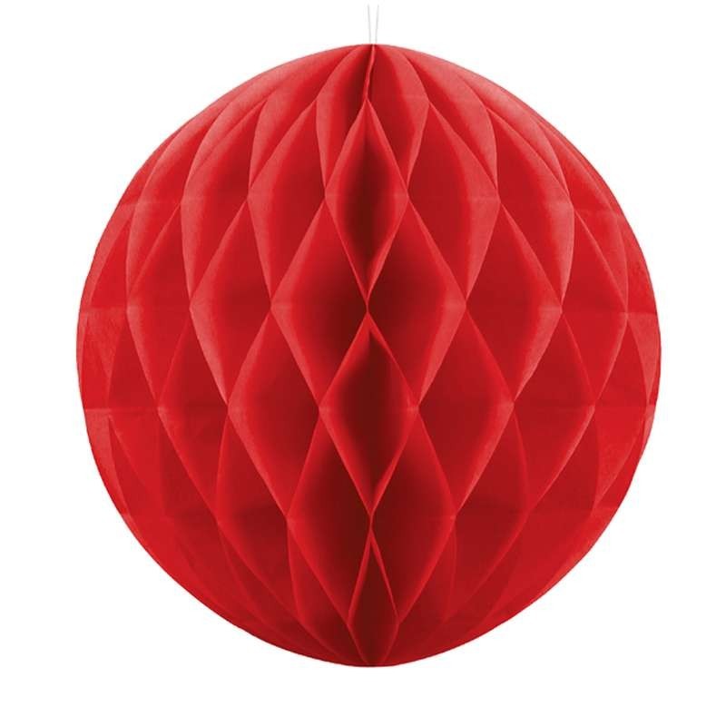 Palla Decorativa Honey Comb Rosso 20 Cm KB20-007