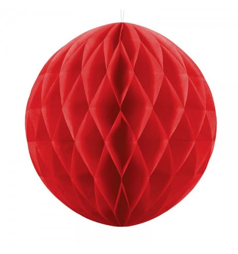 Palla Decorativa Honey Comb Rosso 20 Cm KB20-007