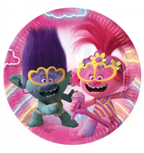 PIATTI TROLLS - 8 PZ