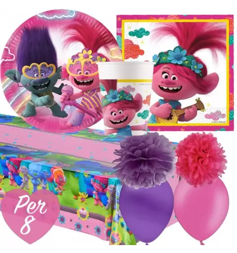 TROLLS KIT COMPLEANNO N.49