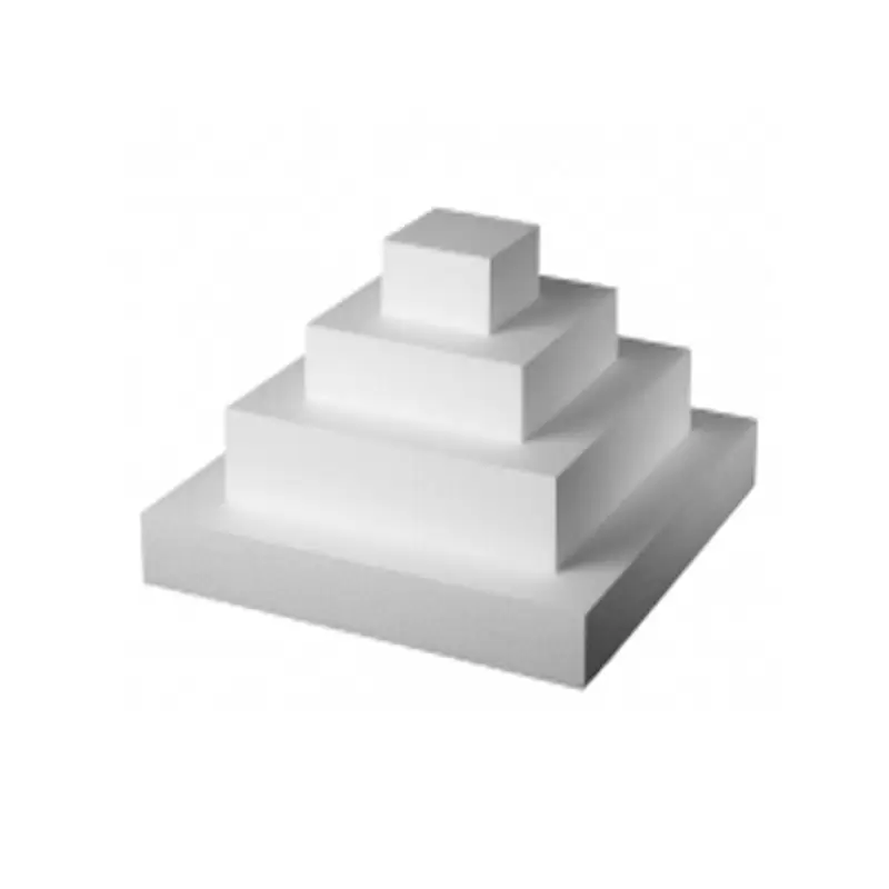Base Per Torta In Polistirolo Quadrata H 5 Lato 20 cm