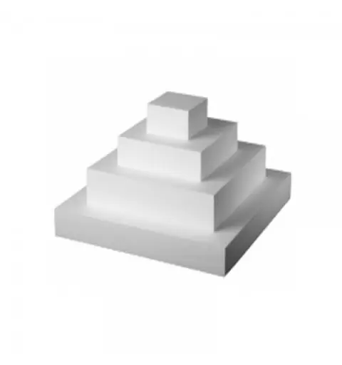 Base Per Torta In Polistirolo Quadrata H 5 Lato 20 cm