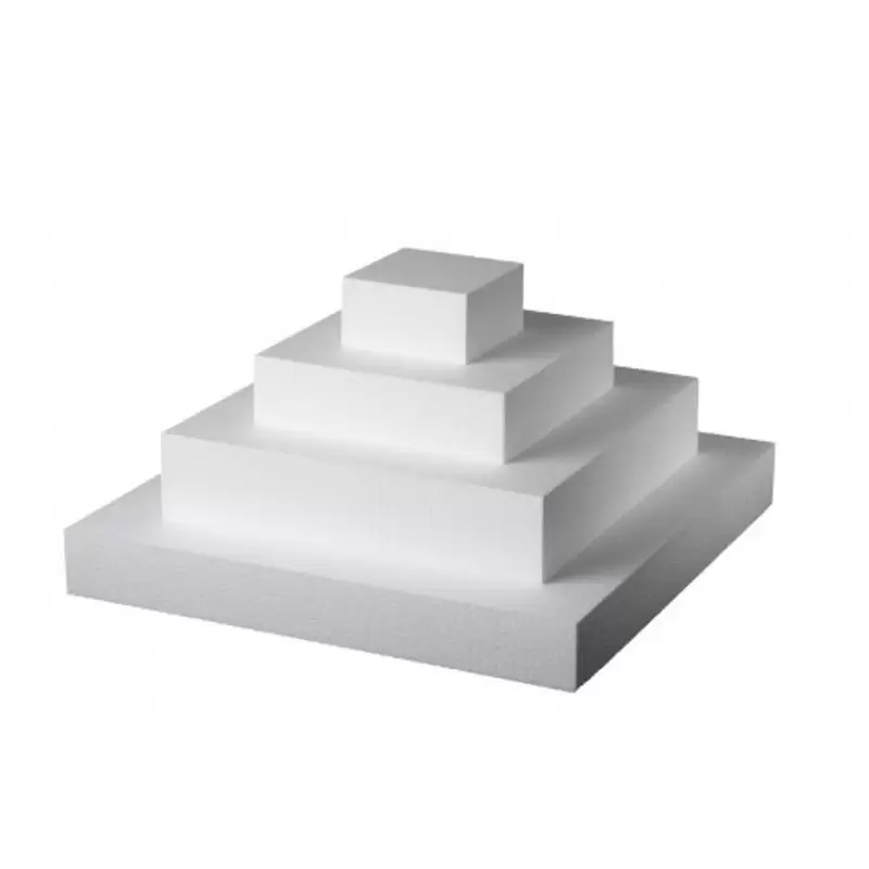 Base Per Torta In Polistirolo Quadrata H 5 Lato 30 cm
