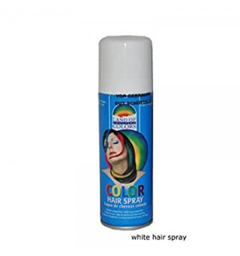Bomboletta lacca spray bianca per capelli 125 ml travestimenti 17011