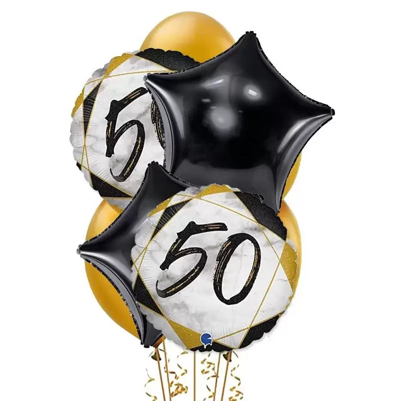 BOUQUET N. 9 MARMORIZZATO 50 ANNI NERO