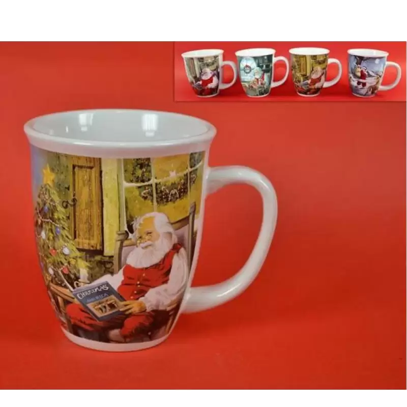 TAZZA NATALIZIA IN CERAMICA – GRAFICA NATALE 3 PZ