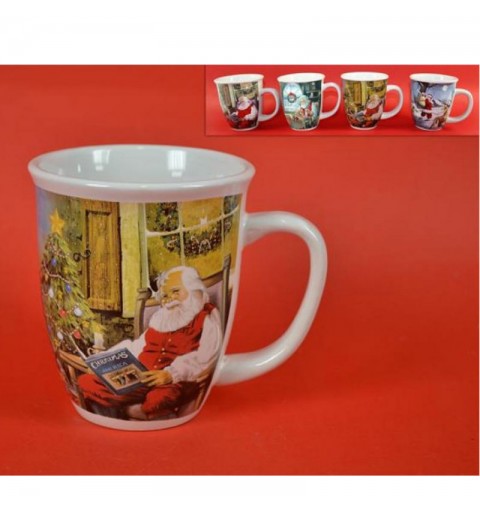 TAZZA NATALIZIA IN CERAMICA – GRAFICA NATALE 3 PZ