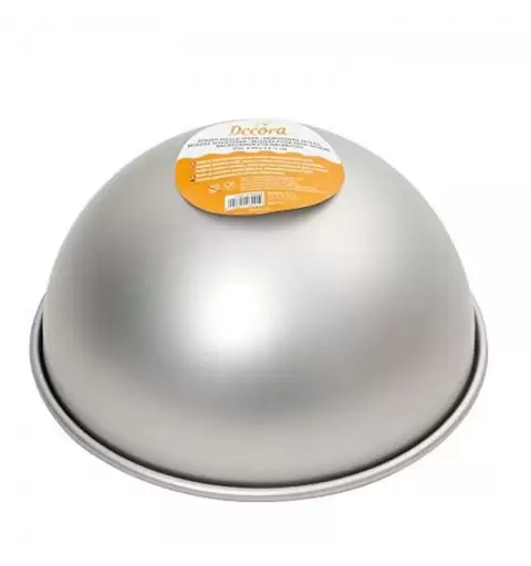 0062955 Stampo Mezza Sfera, Alluminio, Argento, 5 X H 2,3 CM