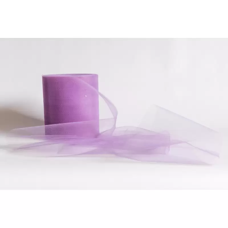 ROTOLO TULLE 100 MT 12,5 CM LILLA