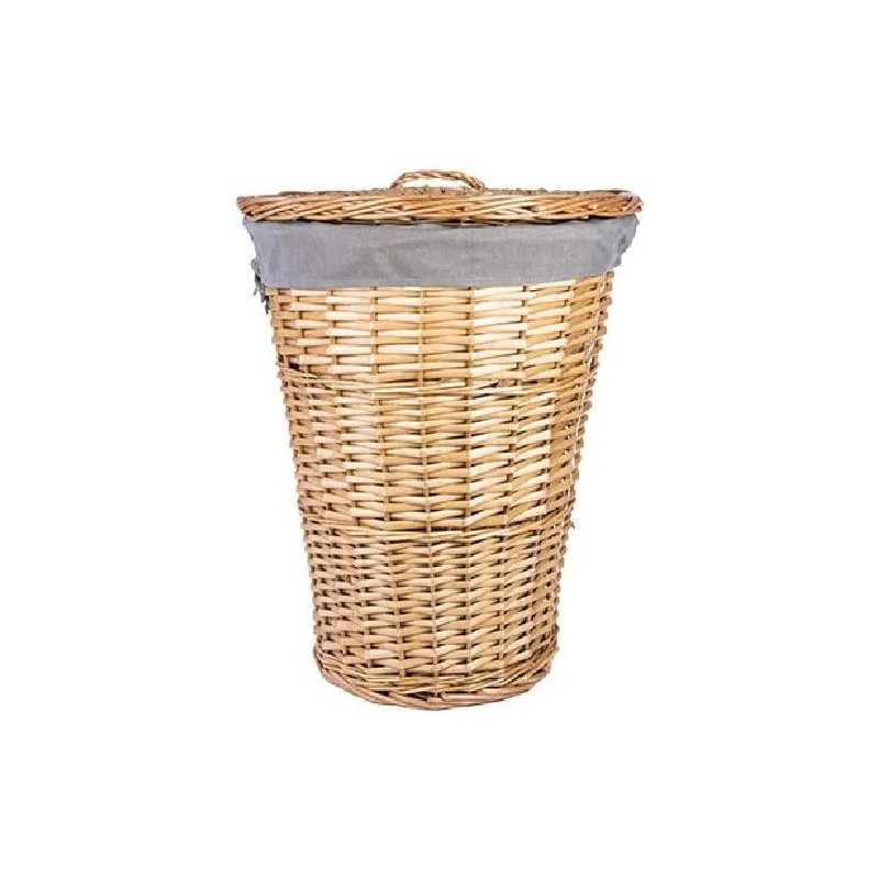 Cesta per bucato color miele 42x42x52 cm 105059
