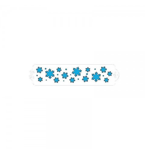 Stencil frozen star 7 x 30 cm 9271028