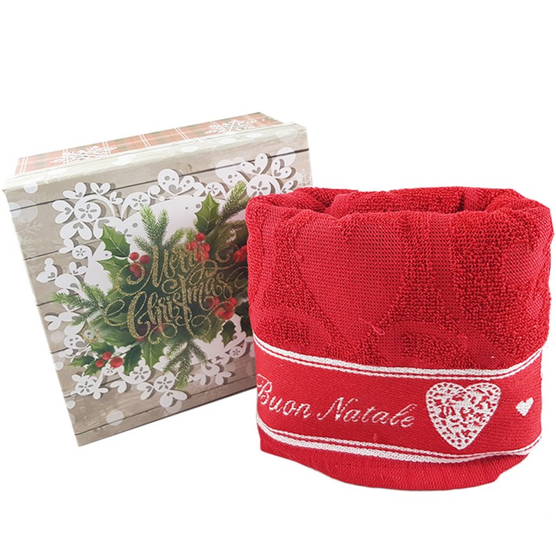 Set Asciugamani Natalizi in Scatola Regalo 20831.L