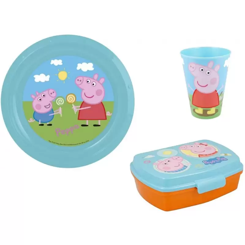 SET MERENDA PEPPA PIG N.4