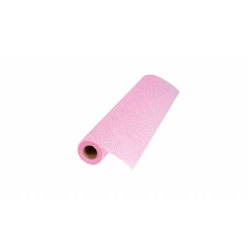 Runner da tavola in TNt motivo in rilievo floral rosa 74072