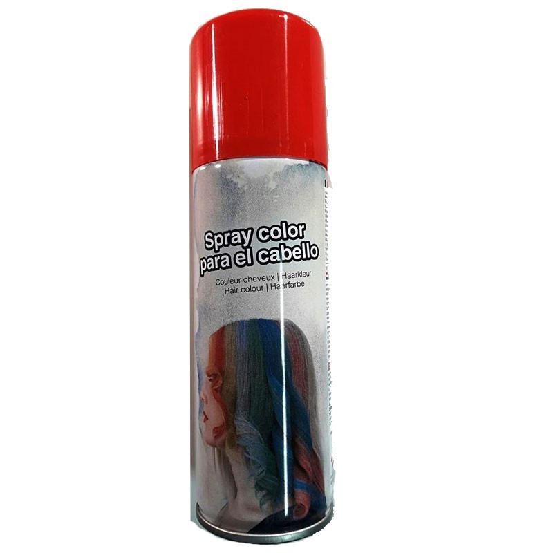 bomboletta lacca spray per capelli rossa 125 ml travestiemnti 17016