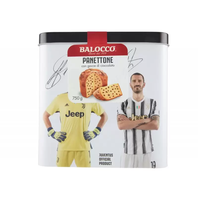 PANETTONE JUVENTUS CON SCATOLA DI LATTA