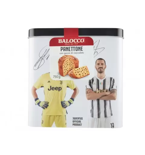 PANETTONE JUVENTUS CON SCATOLA DI LATTA