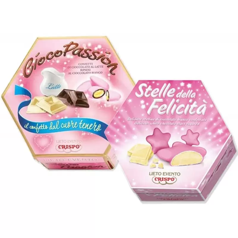 SET CONFETTI CRISPO LIETO EVENTO ROSA