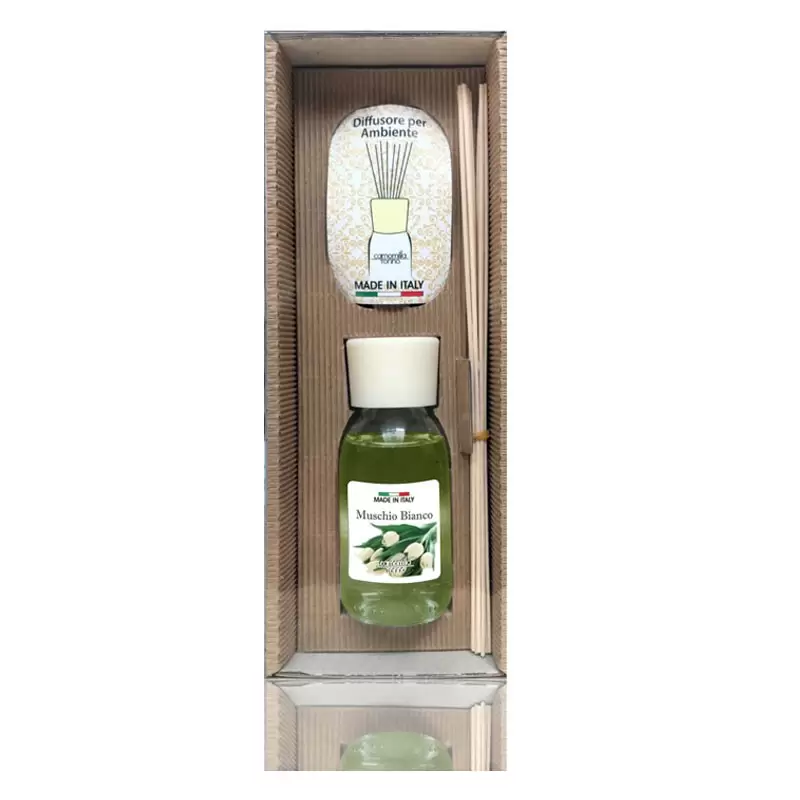 Diffusore per ambiente bastoncini 50017 125 ml muschio bianco