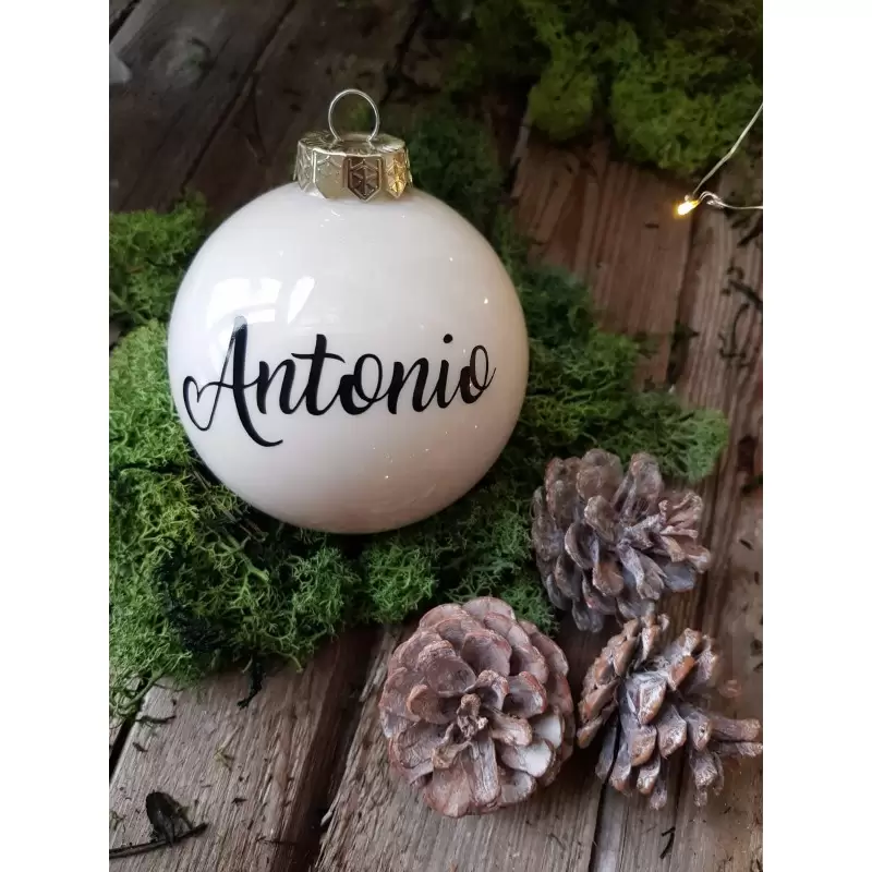 PALLINA PERSONALIZZATA DI VETRO CON CONFEZIONE REGALO