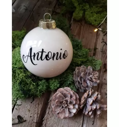 PALLINA PERSONALIZZATA DI VETRO CON CONFEZIONE REGALO