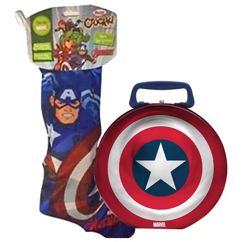 CALZA DELLA BEFANA AVENGERS CAPITAN AMERICA CON SET DOCCIA