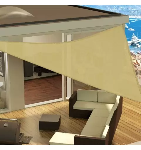 VELA OMBREGGIANTE TRIANGOLARE BEIGE 14001-1/43586