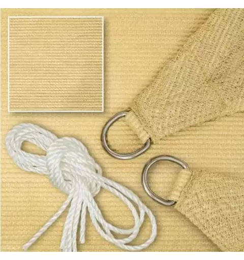 VELA OMBREGGIANTE TRIANGOLARE BEIGE 14001-1/43586