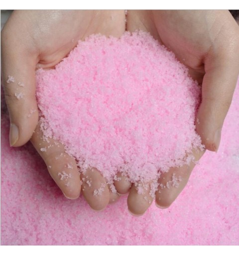 Neve artificiale rosa 100 gr