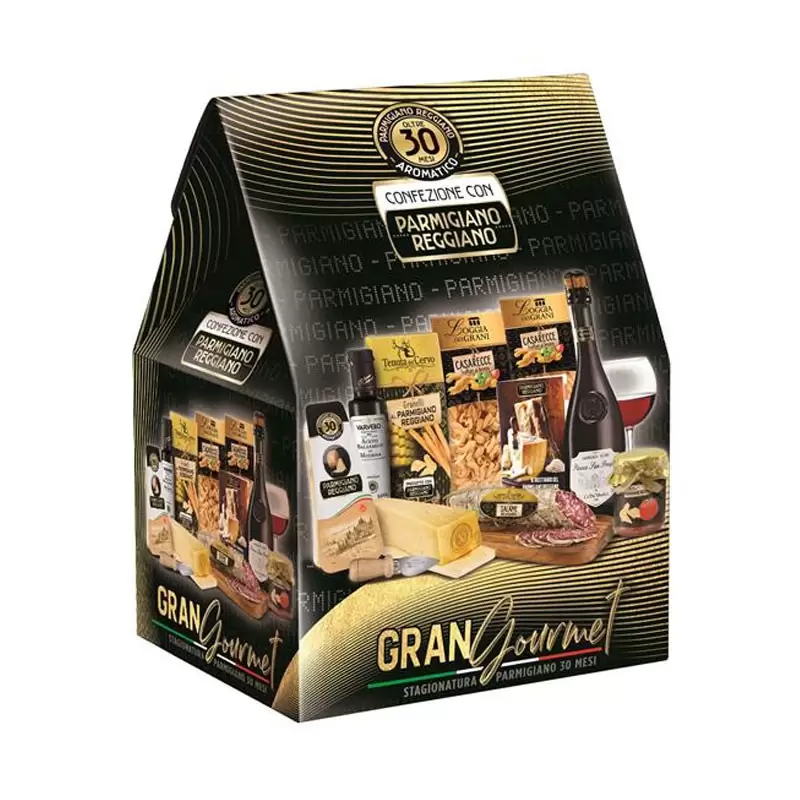 SCATOLA REGALO GRAN GOURMET CON PARMIGIANO REGGIANO 30 MESI