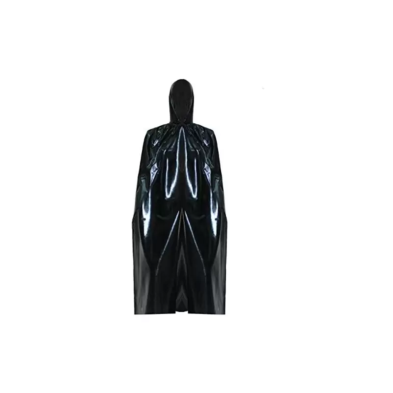 MANTELLO SPANDEX CON CAPPUCCIO NERO TAGLIA UNICA 135 X 140 CM