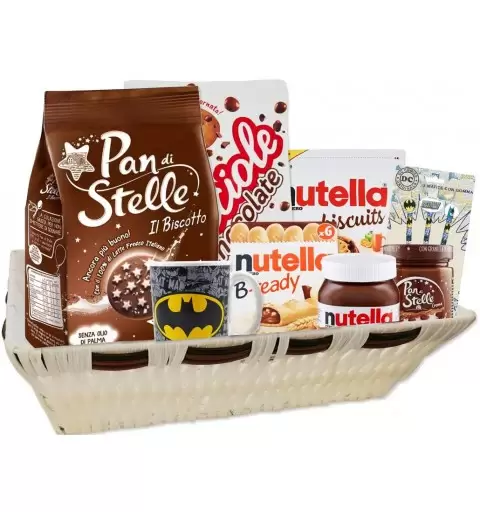 CESTO REGALO COLAZIONE CON BATMAN
