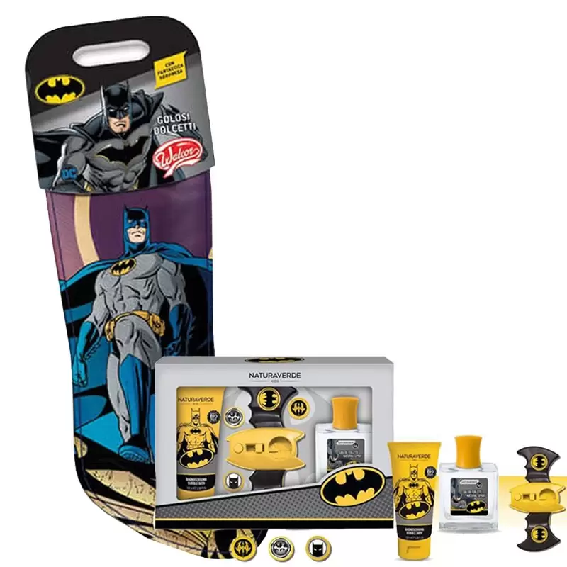 CALZA DELLA BEFANA BATMAN CON SET DOCCIA