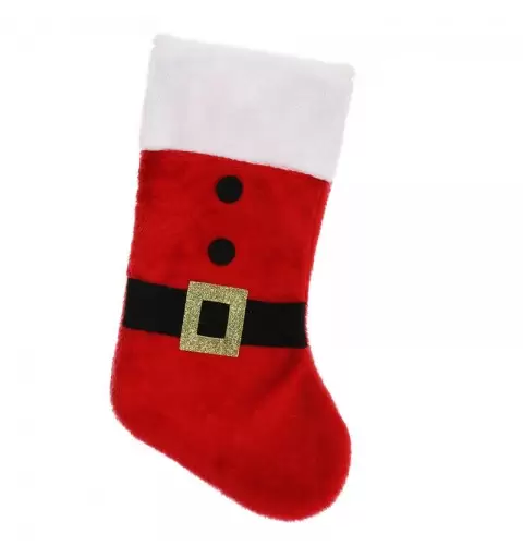 Calza natalizia vestito babbo natale 47 cm in peluche NW-SSPL