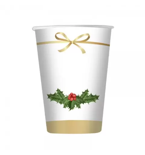 8 Bicchieri 200 cc Christmas Chic 30378
