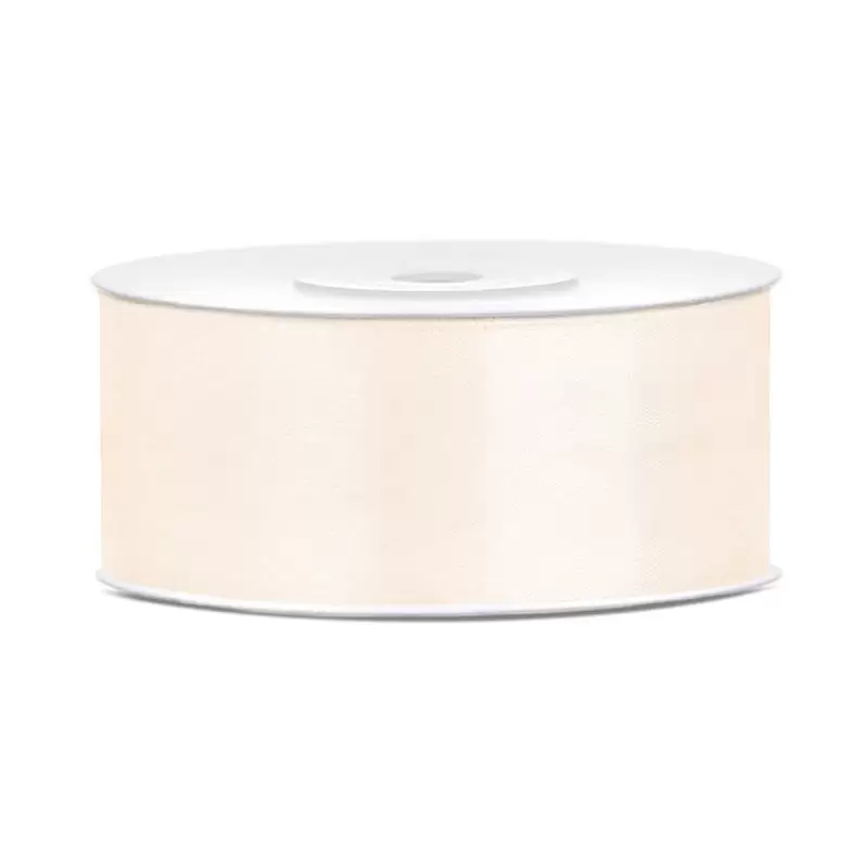 Nastro Doppio raso crema chiaro 2,5 cm x 25 TS25-079J
