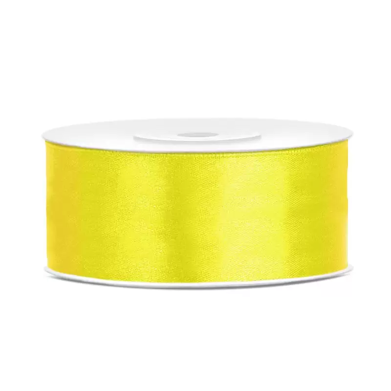 Nastro Doppio Raso giallo 2,5 cm x 25 TS25-084