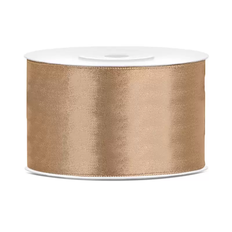 Nastro Doppio raso oro chiaro 3,8 cm x 25 TS38-019J