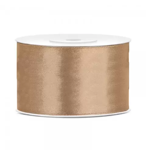 Nastro Doppio raso oro chiaro 3,8 cm x 25 TS38-019J