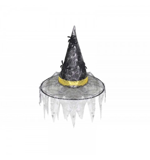 Cappello da strega taglia unica argento  6h-cap0081-b