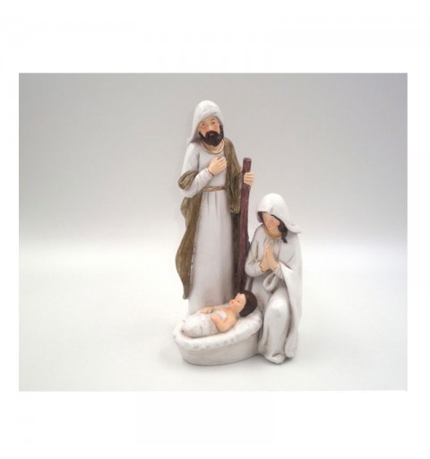 Natività in resina bianca 21 cm LP62076W
