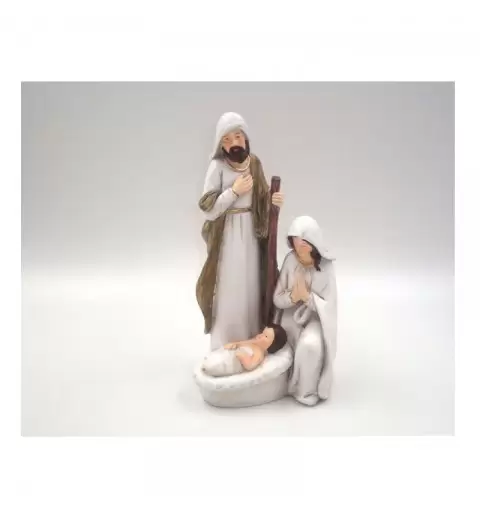 Natività in resina bianca 21 cm LP62076W
