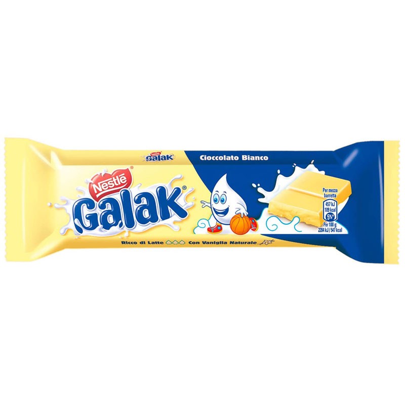 Nestlé Galak Barretta di Cioccolato Bianco 40g 1 pz.