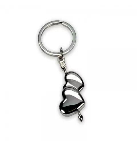 Porta chiavi coppia di cuori 3,5 cm D909 1 pz.